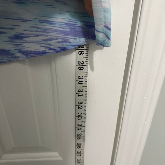 Chicos semi sheer watercolor breezy blouse size xl 3 - Picture 4 of 9